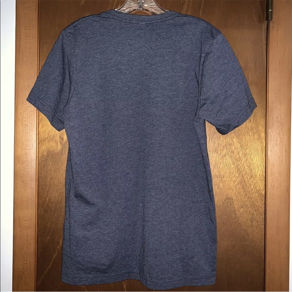 Women’s CANVAS M BUD LIGHT SELTZER ICED TEA  Heathered Blue T-Shirt Tee NWOT - Picture 4 of 8